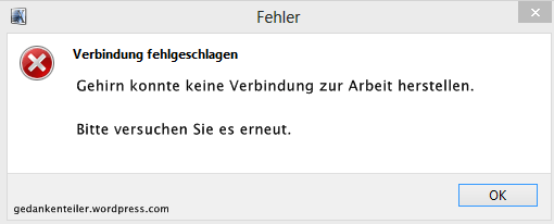 VerbindungFehlgeschlagen